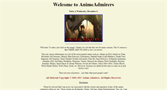 Desktop Screenshot of animeadmirers.com